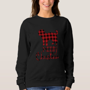 Red Kariert Morkie Dog Christmas Matching Family P Sweatshirt