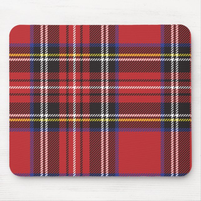Red Kariert Mousepad (Vorne)