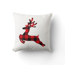 Red Kariert Reindeer