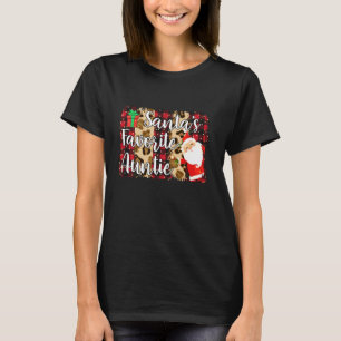Red Kariert Santa S Lieblings Tante Familie Matchi T-Shirt