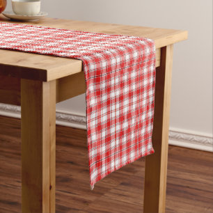 Red Kariert Table Runner Großer Tischläufer
