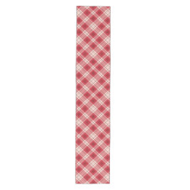 Red Kariert Table Runner Mittelgroßer Tischläufer