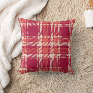 Red Kariert Tartan Kissen