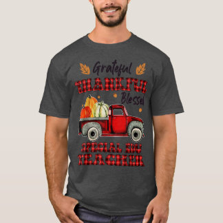Red Kariert Truck SPECCIAL EDU Dankbarkeit Dankbar T-Shirt