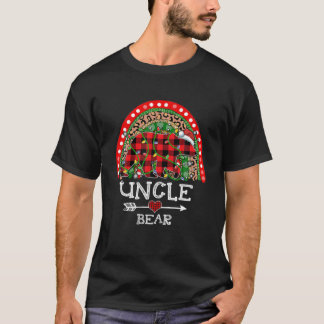Red Kariert Uncle Bär Weihnachtsraenbogen Pajama M T-Shirt