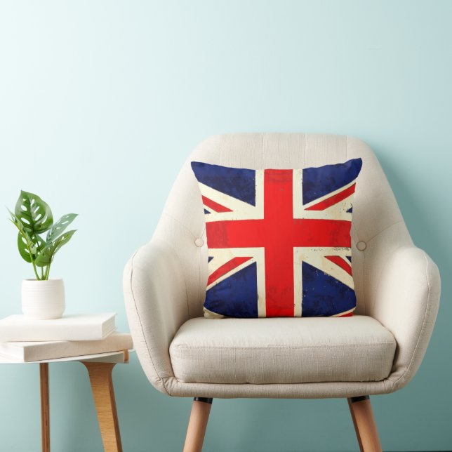 Red KEEP CALM und Carry On UK Quote Kissen (Stuhl )
