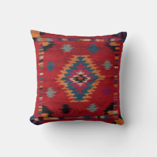 Red Kilim Lumbar Pillows für Ultimate Kissen