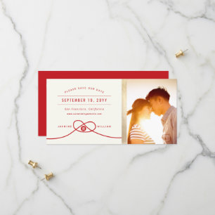 Red Knot Double Happiness Chinesisches Hochzeitsfe Save The Date