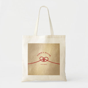 Red Knot Gewerkschaft Double Happiness Chinesische Tragetasche