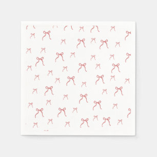 Red Knot Modern Christmas Serviette