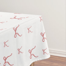 Red Knot Modern Christmas Tablecloys