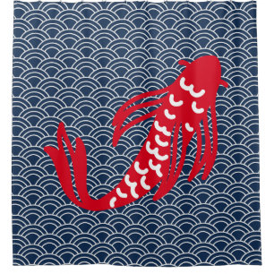 Red Koi Fish Duschvorhang