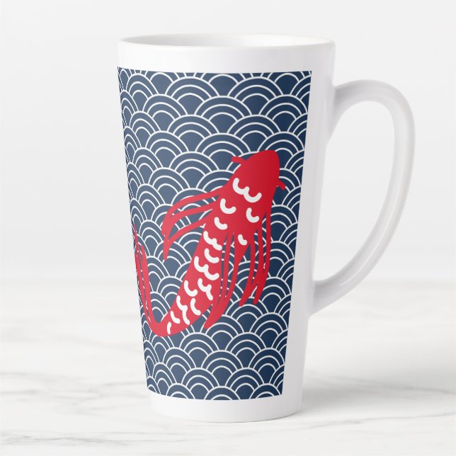 Red Koi Fish Milchtasse (Rechts)