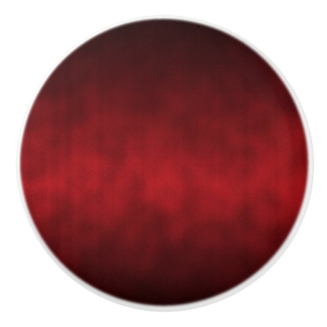Red Künstlerisch Gothic Ombre Keramikknauf (Vorderseite)