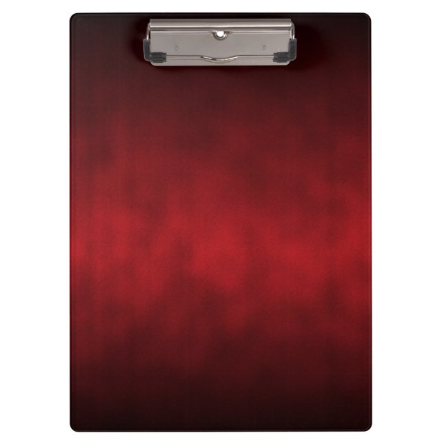 Red Künstlerisch Gothic Ombre Klemmbrett (Vorderseite)