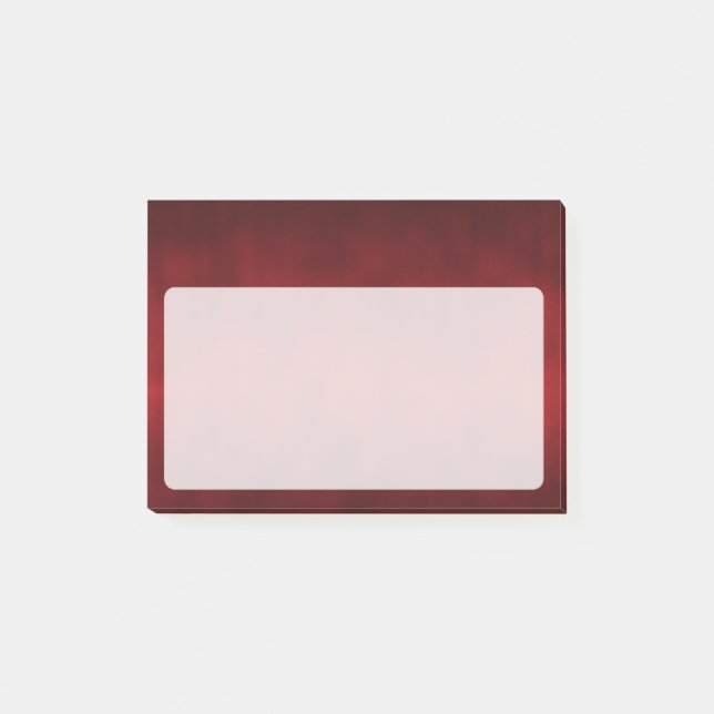 Red Künstlerisch Gothic Ombre Post-it Klebezettel (Vorderseite)