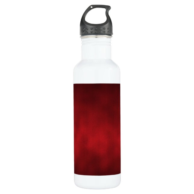 Red Künstlerisch Gothic Ombre Trinkflasche (Vorderseite)