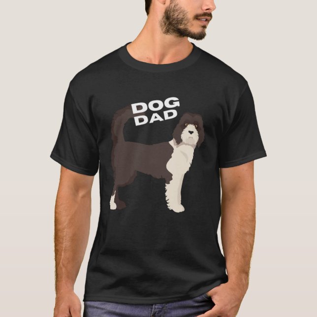 Red Labradoodle Dog Dad T-Shirt (Vorderseite)