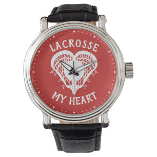 Red Lacrosse My Heart Armbanduhr