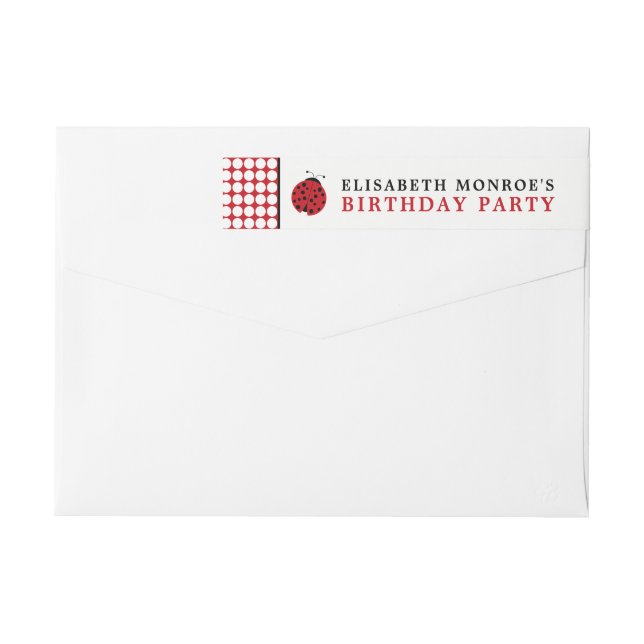 Red Ladybug Children's Birthday Party (Rückseite)