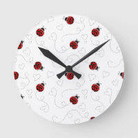 Red Ladybug Käfer Insekt Lover Black Hearts