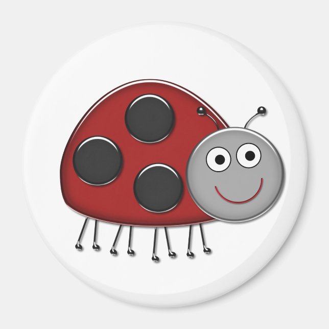 Red Ladybug Magnet (Vorne)