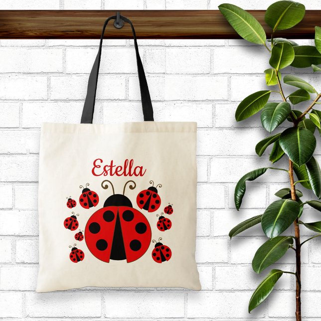 Red Ladybug Personalisiert Tote Bag Tragetasche (Von Creator hochgeladen)