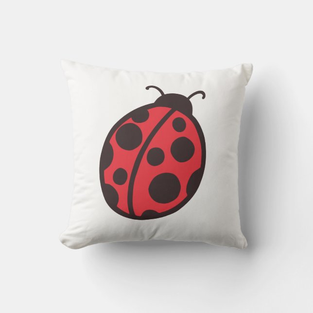 Red Ladybug Pillow Kissen (Vorderseite)