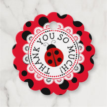 Red Ladybug Vielen Dank Personalisierte Geschenket