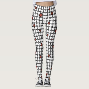 RED LADYBUGS AUF LEGGINGS