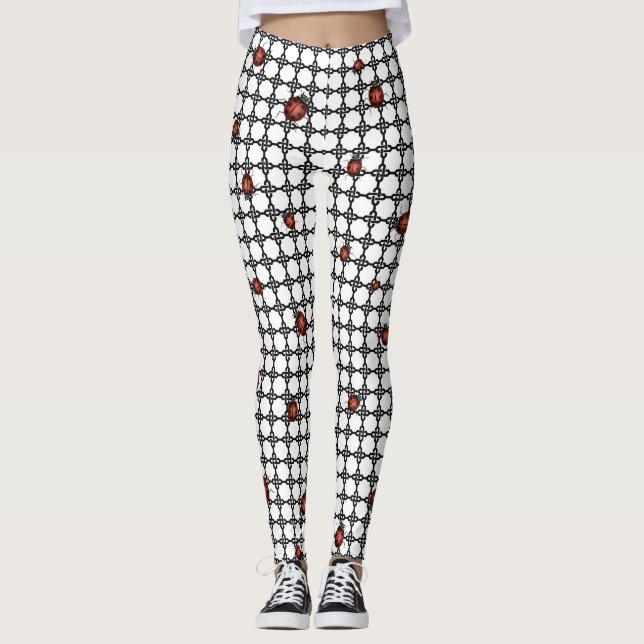 RED LADYBUGS AUF LEGGINGS (Vorderseite)