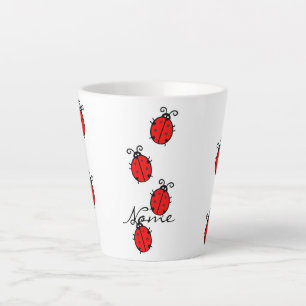 Red Ladybugs Crawling Thunder_Cove Milchtasse