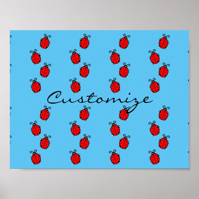 Red Ladybugs Crawling Thunder_Cove Poster (Vorne)