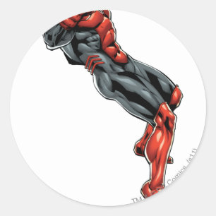 Red Lantern Corps - Rage Leaning 2 Runder Aufkleber