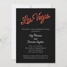 Red Las Vegas Glitzern Probe Abendessen