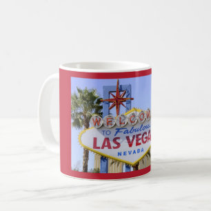 Red Las Vegas Nevada Begrüßung Kaffee Tasse