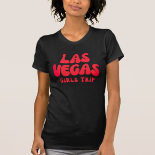 Red Las Vegas Retro Girls Tour T-Shirt