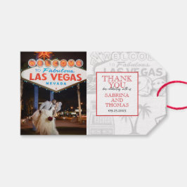 Red Las Vegas Wedding Foto Geschenkanhänger