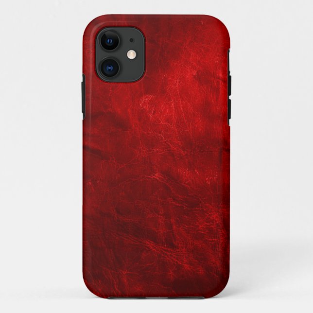 Red Leather Case-Mate iPhone Hülle (Rückseite)