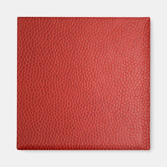Red Leather Texture Magnet (Vorne)