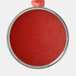 Red Leather Texture Ornament Aus Metall