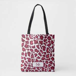 Red Leopard Pattern Tasche