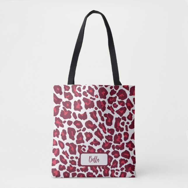 Red Leopard Pattern Tasche (Vorderseite)