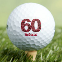 Red Leopard Print 60. Geburtstag Golfer 60 Jahre