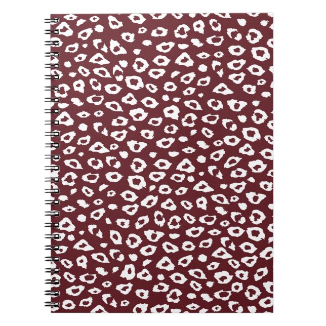 Red Leopard Print Notizblock (Vorderseite)