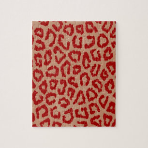 Red Leopard Skin Art