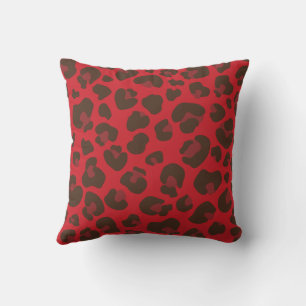 Red Leopard Spot Prints Red Leopard Print Kissen