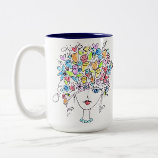 Red Letter - Blume Lady Zweifarbige Tasse