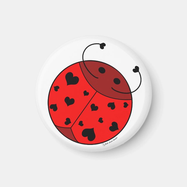 Red Liebe Bug - Magnet (Vorne)