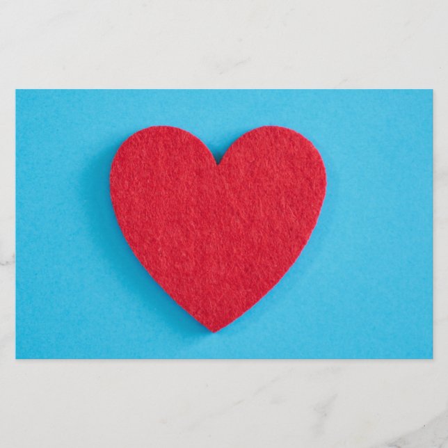 Red Liebe Heart Briefpapier (Vorderseite)